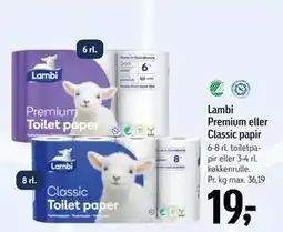 Føtex Lambi Premium eller Classic papir tilbud