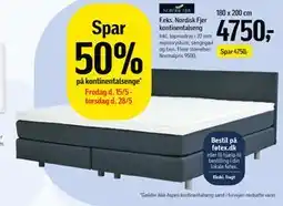 Føtex Spar 50% på kontinentalsenge tilbud