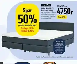 Føtex Nordisk Fjer kontinentalseng tilbud