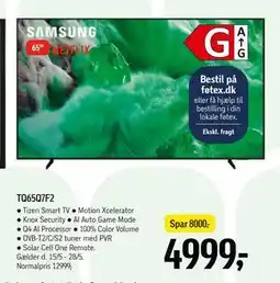 Føtex SAMSUNG TQ65Q7F2 tilbud