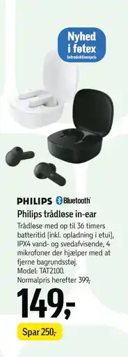 Føtex Philips trådløse in-ear tilbud