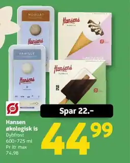 Løvbjerg Hansen økologisk is tilbud