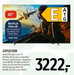 Føtex PHILIPS 65PUS7000 tilbud