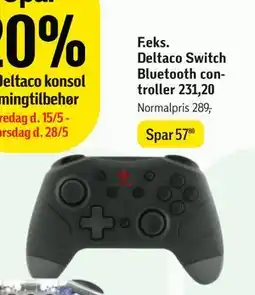 Føtex Deltaco Switch Bluetooth controller tilbud