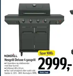 Føtex Nexgrill Deluxe 4 gasgrill tilbud