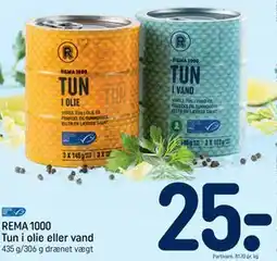 REMA 1000 REMA 1000 Tun i olie eller vand tilbud