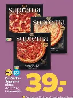 Netto Dr. Oetker Suprema pizza tilbud