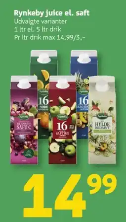 Løvbjerg Rynkeby juice el. saft tilbud