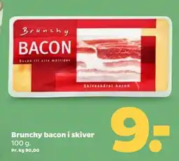 Netto Brunchy bacon i skiver tilbud