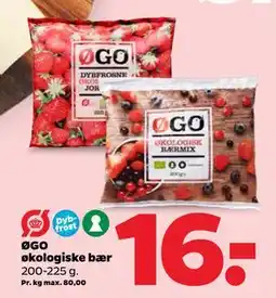 Netto ØGO økologiske bær tilbud