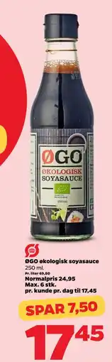 Netto ØGO økologisk soyasauce tilbud