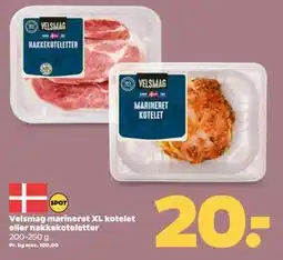 Netto Velsmag marineret XL kotelet eller nakkekoteletter tilbud
