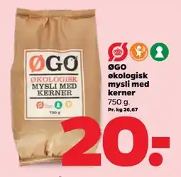 Netto ØGO økologisk mysli med kerner tilbud