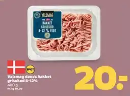 Netto Velsmag dansk hakket grisekød 8-12% tilbud