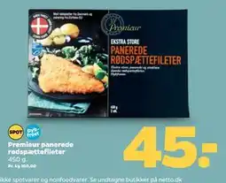 Netto Premieur panerede rødspættefileter tilbud