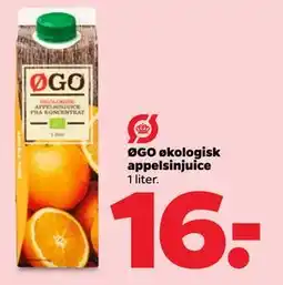 Netto ØGO økologisk appelsinjuice tilbud
