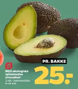 Netto ØGO økologiske spisemodne avocadoer tilbud