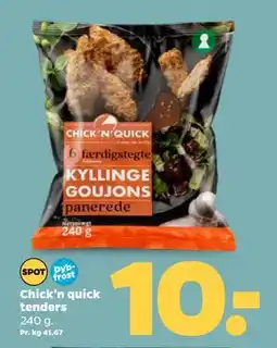 Netto Chick'n quick tenders tilbud