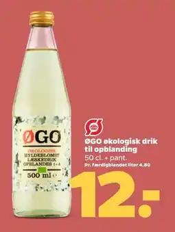 Netto ØGO økologisk drik til opblanding tilbud