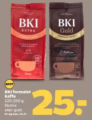 BKI formalet kaffe