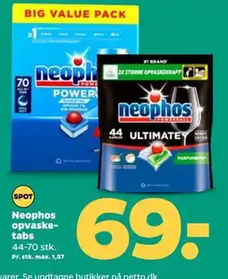Netto Neophos opvasketabs tilbud