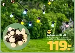 Netto Lyskæde med 60 LED tilbud