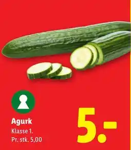 Lidl Agurk tilbud
