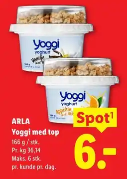 Lidl ARLA Yoggi med top tilbud