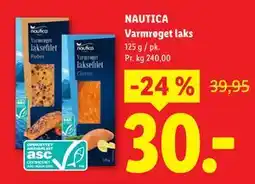 Lidl NAUTICA Varmrøget laks tilbud
