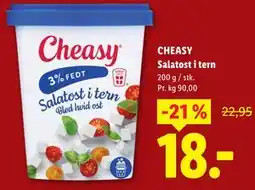 Lidl CHEASY Salatost i tern tilbud