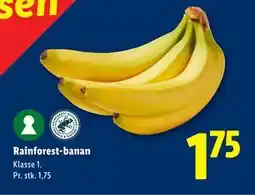 Lidl Rainforest-banan tilbud