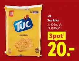 Lidl LU Tuc kiks tilbud