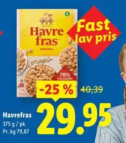Lidl Havrefras tilbud