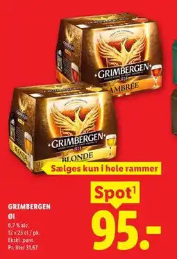 Lidl GRIMBERGEN Øl tilbud