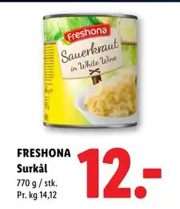 Lidl FRESHONA Surkål tilbud