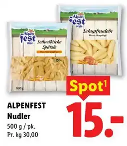 Lidl ALPENFEST Nudler tilbud