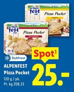 Lidl ALPENFEST Pizza Pocket tilbud