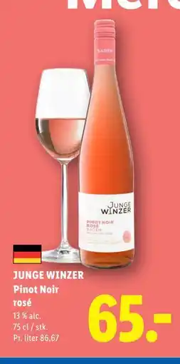 Lidl JUNGE WINZER Pinot Noir rosé tilbud