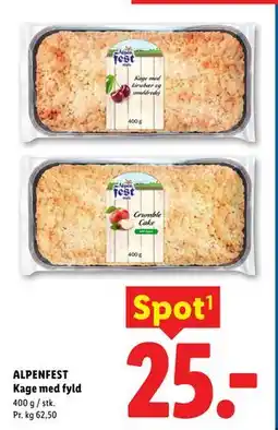 Lidl ALPENFEST Kage med fyld tilbud