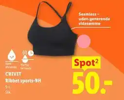 Lidl CRIVITRibbet sports-BH tilbud