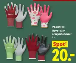 Lidl PARKSIDE Have- eller arbejdshandsker tilbud