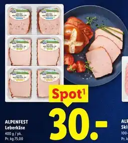 Lidl ALPENFEST Leberkäse tilbud