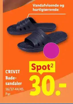 Lidl CRIVIT Badesandaler tilbud