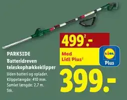 Lidl PARKSIDE Batteridreven teleskophækkeklipper tilbud