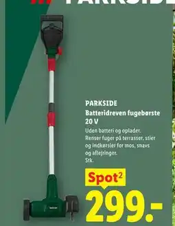 Lidl PARKSIDE Batteridreven fugebørste 20 V tilbud