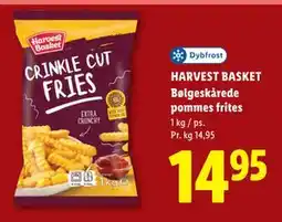 Lidl HARVEST BASKET Bølgeskårede pommes frites tilbud
