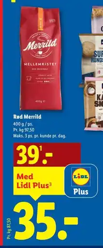 Lidl Rød Merrild tilbud