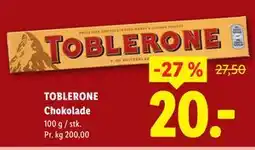 Lidl TOBLERONE tilbud
