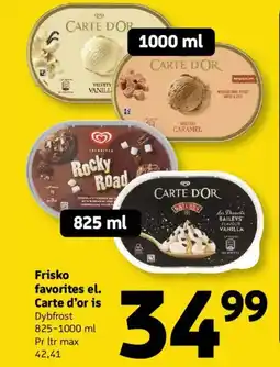 Løvbjerg Frisko favorites el. Carte d'or is tilbud