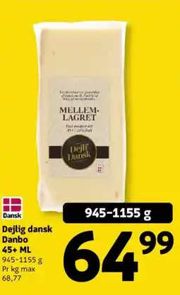 Løvbjerg Dejlig dansk Danbo 45+ ML tilbud